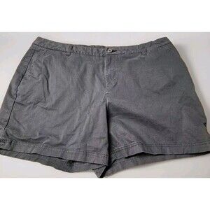 Women's Magellan Outdoors Shorts Plain Front Plus Size Sz 20 Black